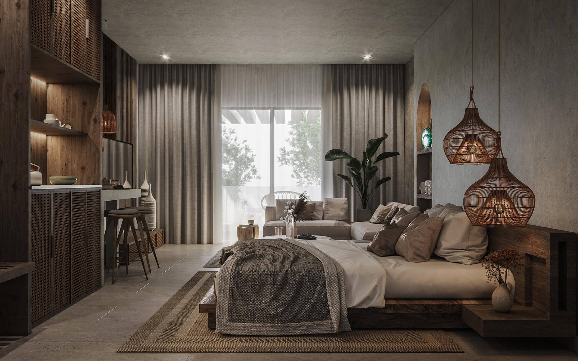 Cozy Queen with Balcony